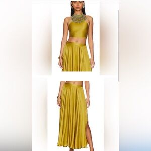 My Beachy Side set, beaded top and skirt